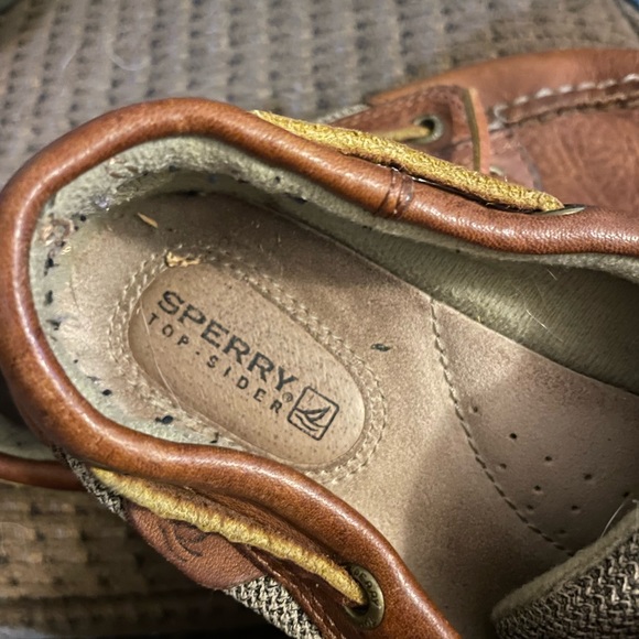 Sperry top-spider boat shoes - size 7M - camel brown color - Picture 4 of 4